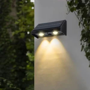Outdoor Decorative Wall Mount Exterior Solar Powered Wall Lamp IP65 Waterproof Led Garden Solar Wall Lights