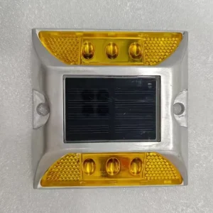 Outdoor Driveway IP68 Led Underground Pavement Marker Aluminum Car Guidance Warning Light Embedded Solar Road Stud Light