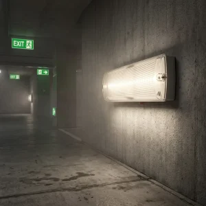 Outdoor Emergency Bulkhead LED Exit Sign Light with Ni-Cd Battery for Hotel