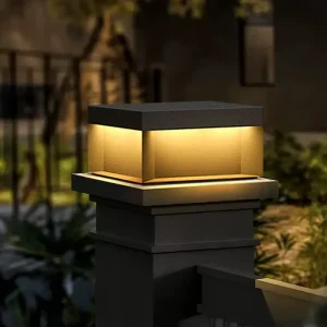 Outdoor European Style IP65 Waterproof Solar LED Pillar Light Automatic Dusk Activation for Garden Villa Gate 1 Year Warranty