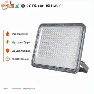 Outdoor Flood Light Construction Site Industrial Zone 100W 200W 300W 400W IP65 Waterproof EPC Contractor Flood Light