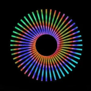 Outdoor Full Color LED Digital Tube 8Pixel DMX512 RGBW Digital Printed Cosmetic Tubes RGB Facade Light for Outdoor Wall Washer