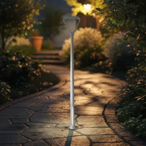 Outdoor Garden Aluminum IP66 AC 50W LED High Pole Landscape Light with Remote Control CRI 70 4100K Neutral White 5 Year Warranty