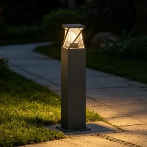 Outdoor Garden Column Light Weather Resistant Construction Easy Installation Elegant Design Enhances Patio Landscape & Pathway