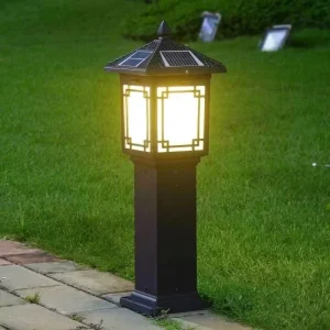 Outdoor Garden Decoration Waterproof Warm Color Street Patio IP65 LED Solar Light Lawn Lamp 10LED Solar Landscape Lighting