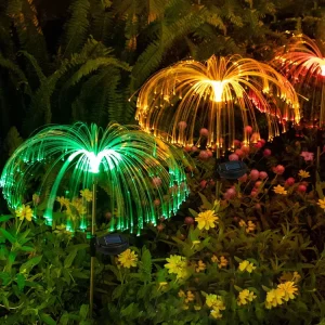Outdoor Garden Decorations Waterproof Pathway Patio Lawn Yard Lamp Decorative Lights Solar Jellyfish Light
