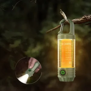 Outdoor Garden Emergency Power Usb Rechargeable Abs Plastic Body Camping LED Torch Working Lights Flashlights