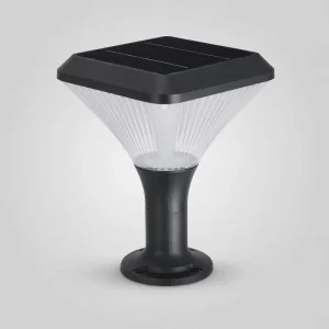 Outdoor Garden IP65 Waterproof Aluminum RGB LED Pillar Lights E27 Base Sensor Fence Column Headlight Decoration CRI90