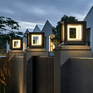 Outdoor Garden LED Pillar Light, IP65 Waterproof, Stainless Steel, Landscape Lamp
