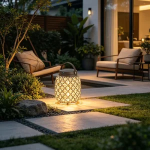 Outdoor Garden Lawn Light High Luminous Efficacy Waterproof Handwoven Rattan Stainless Villa Garden Ambience Lamp