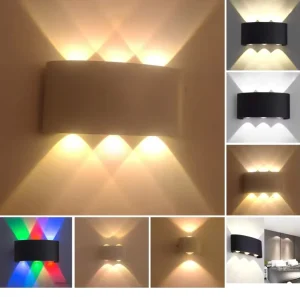 Outdoor Garden Patio Decorative Exterior Up Down Light LED Minimalist Wall Lamps