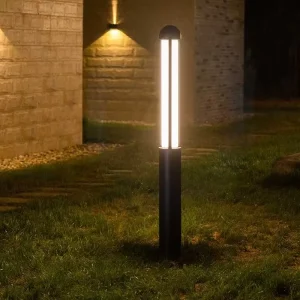 Outdoor Garden Pole Lights Custom Outside Exterior Lighting OEM External Waterproof Warm White Lawn Post Lights with OSRAM Chip