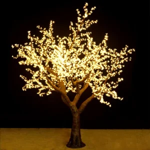 Outdoor Garden Street Christmas Decoration 3m IP65 Waterproof Warm White Luminous LED Metal Resin