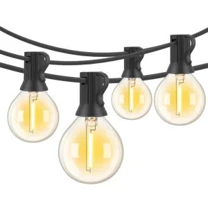 Outdoor Garden String Lights G40 Globe LED Patio Lights Waterproof Hanging Lights for Camping Patio House Backyard Balcony Party