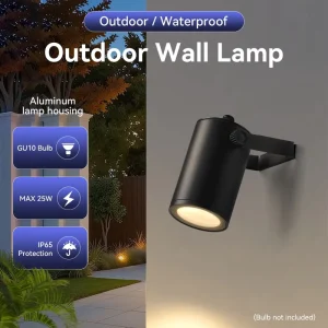 Outdoor Garden Wall Lamp GU10 Aluminium Waterproof Balcony Terrace Decoration Light Led Wall Lights Outdoor Lighting