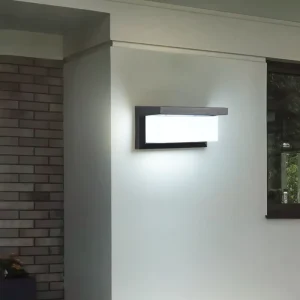Outdoor Garden Wall Lamp LED Patch Rectangle Waterproof Motion Sensor Light No Wiring Required Drill Free Installation Villa