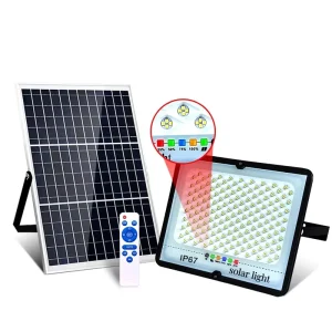 Outdoor Garden Waterproof IP67 100W 400W 600W 800W 1000W Stainless Steel 2835 LED Solar Flood Light 360 Beam Angle Remote