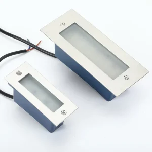 Outdoor Garden Waterproof LED Step Lights Aluminum Tempered Glass Diffuser Dimmable Corridor Staircase Corner Lights