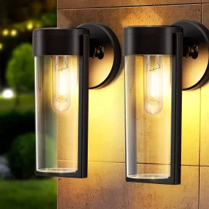Outdoor Garden Waterproof Solar Filament Wall Light with Ni MH Battery Dusk to Dawn Warm White Lighting