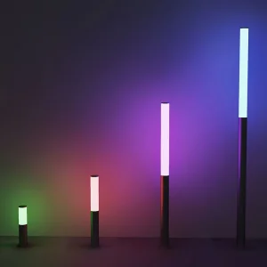 Outdoor Garden Yard Light Waterproof LED Landscape Yard Lawn Path Lamp 50W 6500lm RGB Colour LED Bollard Light