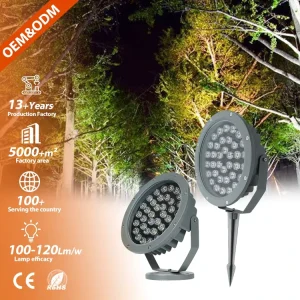 Outdoor Ground Garden Lamp AC 85-265V Landscape Floodlight Aluminium IP65 Waterproof LED Spike Light