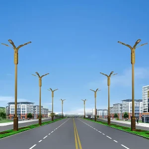 Outdoor High Mast Poles Roadside Lawn Lamp Posts Waterproof Residential Street Lamp Poles Outdoor Landscape Lighting Poles