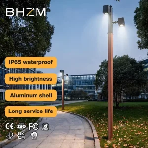 Outdoor High Pole Pathway LED Street Lights Multiple Color Temperatures Aluminum IP65 Rating 60W Garden Lights