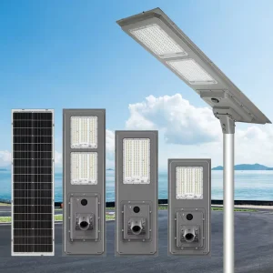 Outdoor Highway Community Die Cast Aluminum IP66 300W 400W 600W Municipal Project LED All in One Solar Street Light