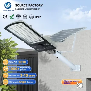 Outdoor Highway Lighting Waterproof Ip67 Die cast Aluminum Smd 1000w Separate Solar Led Street Lamp