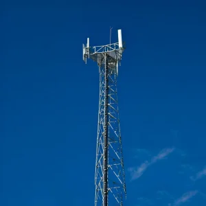 Outdoor Hot-Dip Galvanized Steel Monopole Lightning Protection Tower Single-Pipe Lightning Rod Mast for Power Station
