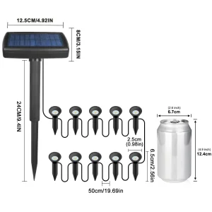 Outdoor IP44 Waterproof LED Buried Road and Sidewalk Solar Lawn Light