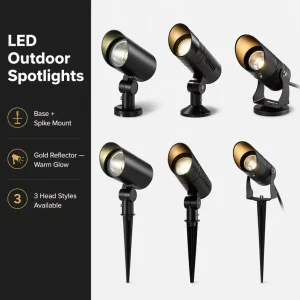 Outdoor IP65 Aluminum LED Waterproof Tree Lighting Landscape Lawn Light Ground-Mounted Floodlight 24V LED Spotlight