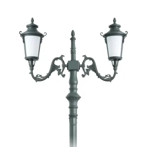 Outdoor IP65 LED Aluminium Street Lamp Lawn Patio Yard Walkway Landscape Waterproof Electric Garden Light with Pole