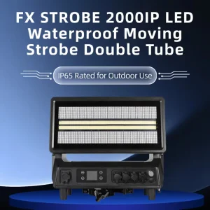 Outdoor IP65 Moving Strobe Double Tube Light 1500W Electronic Fast Strobe DMX RDM Controllable Stage Light for Wedding Festival