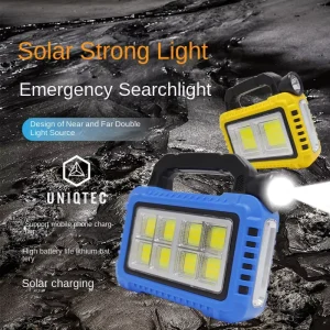Outdoor IP65 Rated Solar Li ion LED Lamp 2400mAh Battery 5000K Daylight Long Endurance Street Emergency Lights