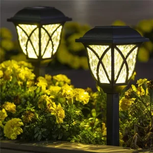Outdoor IP65 Solar Lawn Light Changing Garden Landscape Pathway Lamp