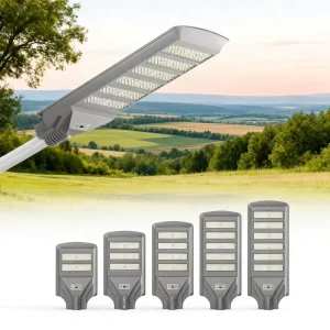 Outdoor IP65 Solar Street Light 100W 150W 200W 250W 300W All in One Solar Lights LED Intelligent Lighting For Road Garden Lamp