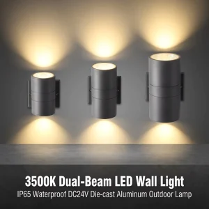 Outdoor IP65 Up/Down LED Wall Light 5W 12W 15W 18W for Garden House Exterior and Pathway