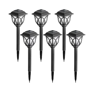 Outdoor IP65 Waterproof 360-Degree LED Solar Powered Light with Light Sensor for Landscape Pathway Decoration