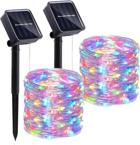 Outdoor IP65 Waterproof Christmas Garden Light String Solar Led Tree Decoration Stainless Steel Wire Lights 2 Year Warranty