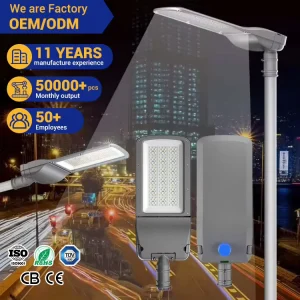 Outdoor IP65 Waterproof High Lumen LED Streetlight Energy Saving Road Highway