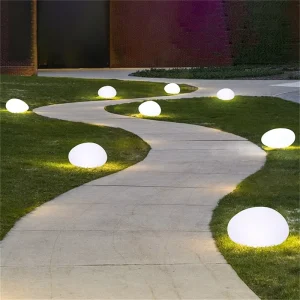 Outdoor IP65 Waterproof LED Solar Stone Lawn Light