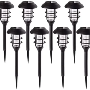 Outdoor IP65 Waterproof Solar Garden Lights Solar Pathway Lights Solar Powered Landscape Lighting for Yard Patio Walkway