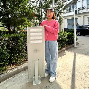 Outdoor IP65 Waterproof Solar Road Lighting 12W 100W 200W 300W LED Integrated All in One Solar Street Light with Pole