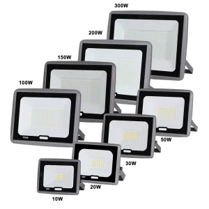 Outdoor IP66 Cold White 50w 100w 200w 300w High Power Smart Garden 12v 24v Aluminum Housing LED RGB Flood Light
