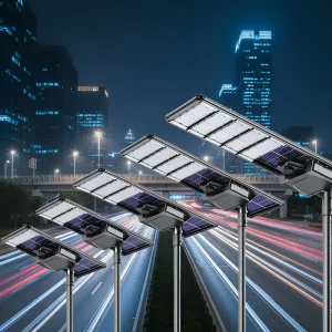 Outdoor IP66 Waterproof 30W-120W All-in-One LED Solar Street Light with CCC & ROHS Certifications for Road Use