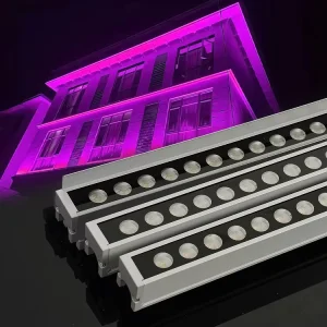 Outdoor IP66 Waterproof DMX512 RGB LED Linear Light for Architectural Building Facade Lighting