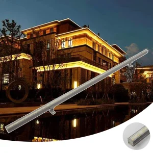 Outdoor IP66 Waterproof LED Wall Washer Light DMX RGB Linear Architectural Building Facade Lighting Aluminium Lamp Body IP65