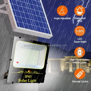 Outdoor IP67 Solar LED Flood Light Spot Light 120 Beam Angle Garden Road Use
