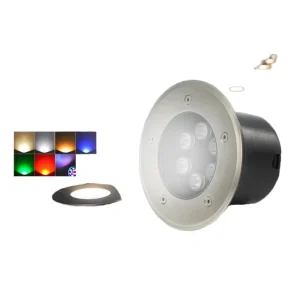 Outdoor IP67 Waterproof 1W 3W Stainless Steel LED Underground Light for Park Square Fountain Manufacturer